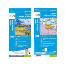 IGN 1547OT Ossau. Vallée d'Aspe. Parc National des Pyrénées
