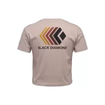 Black Diamond Faded Crop SS TEE Donna - Pale Mauve - 1