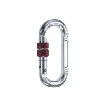 Camp Oval Compact Lock - Polished/Red
