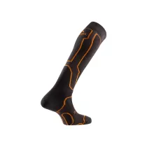 Chaussettes de Ski Lurbel Peak Silk Six - Iron Grey/Orange - 1