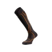 Chaussettes de Ski Lurbel Peak Silk Six - Iron Grey/Orange