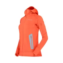 Norrona Falketind Power Grid Hood Donna - Orange Alert - 1