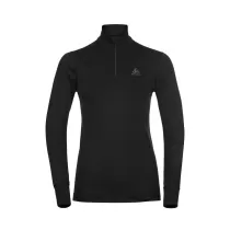 Odlo ML 1/2 Zip Active Warm Eco Women T-Shirt - Black