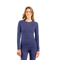 Odlo ML crew neck Active Warm Eco T-Shirt Femme - Skipper Blue - 2