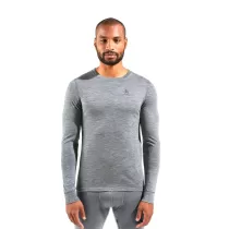 Odlo Natural Merino 200  Baselayer Top - Steel Grey Melange - 2