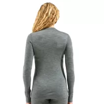 Odlo Natural Merino 200 Baselayer Top Donna - Steel Grey Melange - 2