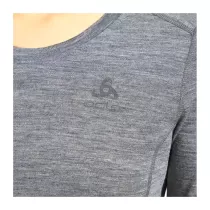 Odlo Natural Merino 200 Femme Baselayer Top - Steel Grey Melange - 3