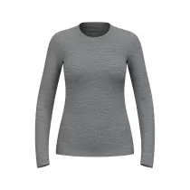 Odlo Natural Merino 200 Baselayer Top Mujer - Steel Grey Melange