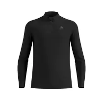 Odlo T-Shirt ML 1/2 zip Natural 100% Merino Warm - Black