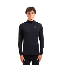 Odlo T-Shirt ML 1/2 zip Natural 100% Merino Warm - Black - 2