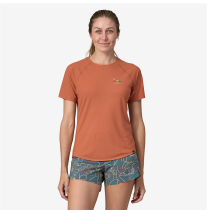 Patagonia Cap Cool Trail Graphic Shirt Donna - Lose It: Sienna Clay - 1