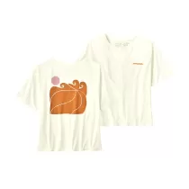  Patagonia Sunrise Rollers Organic Easy Cut Tee Femme - Birch White