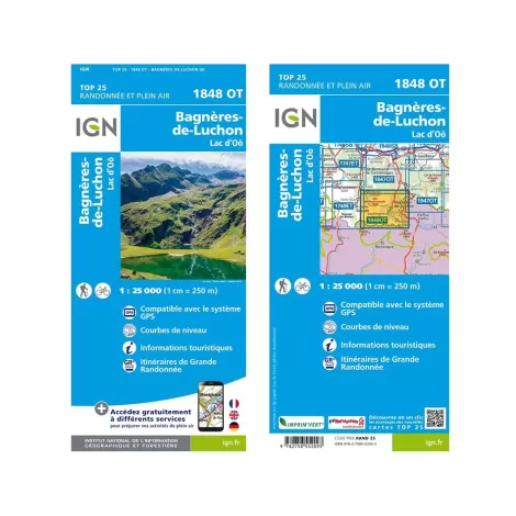 IGN 1848OT Bagnères de Luchon. Lac d'Oo