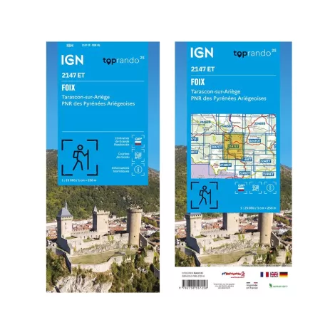 IGN 2147ET Foix. Tarascon sur Ariège