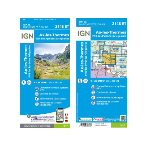 IGN 2148ET Ax les Thermes