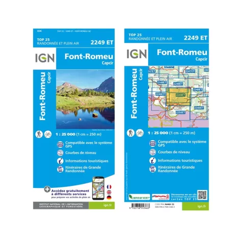 IGN 2249ET Font Romeu. Capcir
