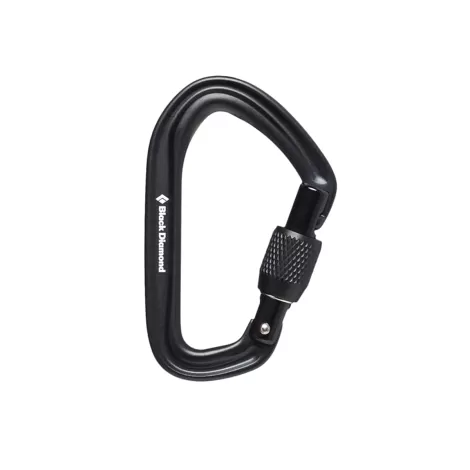 Black Diamond Mosquetón Hotforge Screwgate - Negro