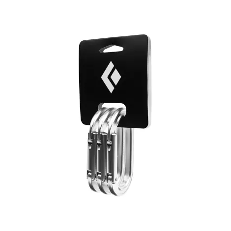 Black Diamond Oval Keylock Carabiner 3-Pack - Polished