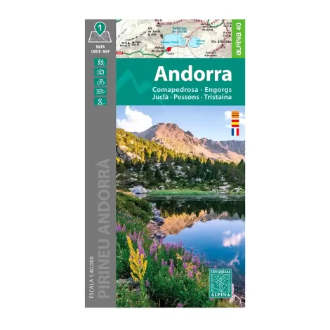 Carte de Randonnées Andorra - 1/40.000 