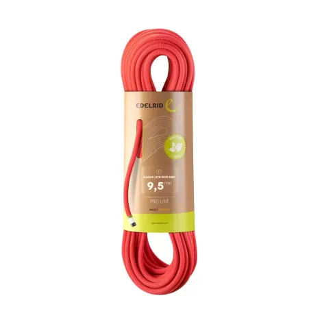 Edelrid Eagle Lite Eco Dry 9,5mm - Neon Coral