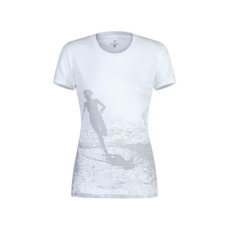 Montura Motion T-Shirt Women - White/Teal Blue