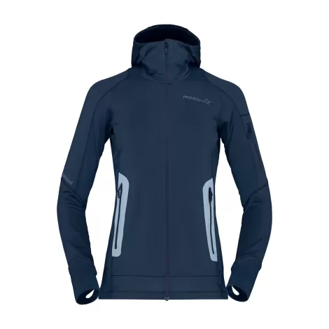 Norrona Falketind Power Grid Hood Femme - Indigo Night