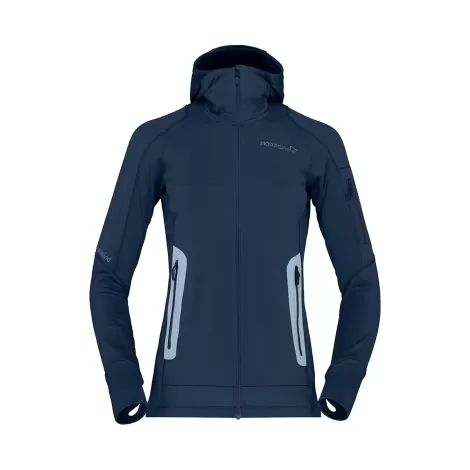 Norrona Falketind Power Grid Hood Women - Indigo Night