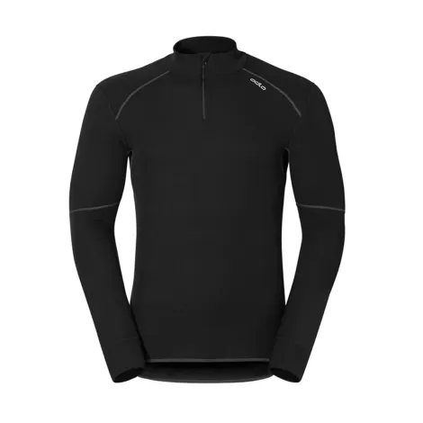 Forro Polar Odlo Top LS Turtle Neck 1/2 Zip X-Warm - Negro