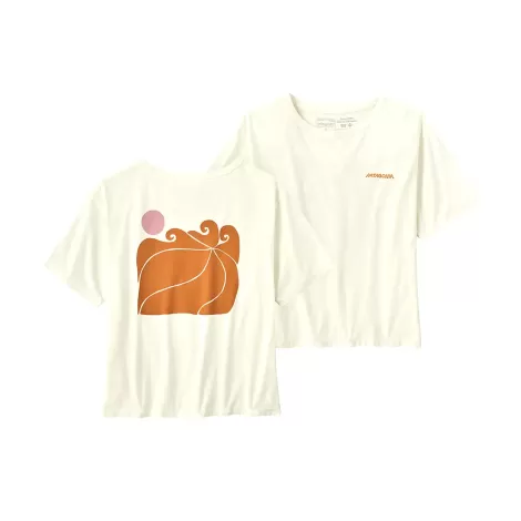 Patagonia Sunrise Rollers Organic Easy Cut Tee W - Birch White