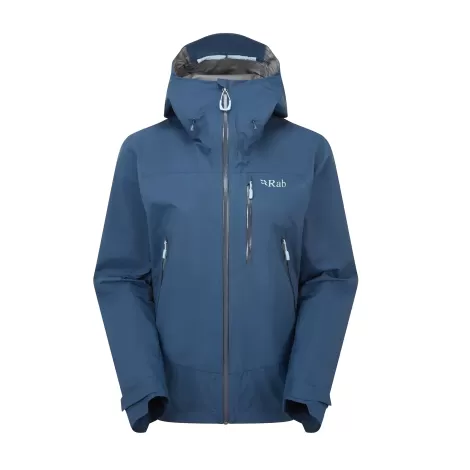 Giacca Donna Rab Downpour Mountain - Tempest Blue