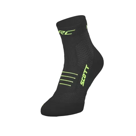 Scott Sock RC Running Quarter - Black/Safety Yellow