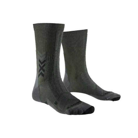 X-Socks Hike Discover Crew - Dark Sage/Negro